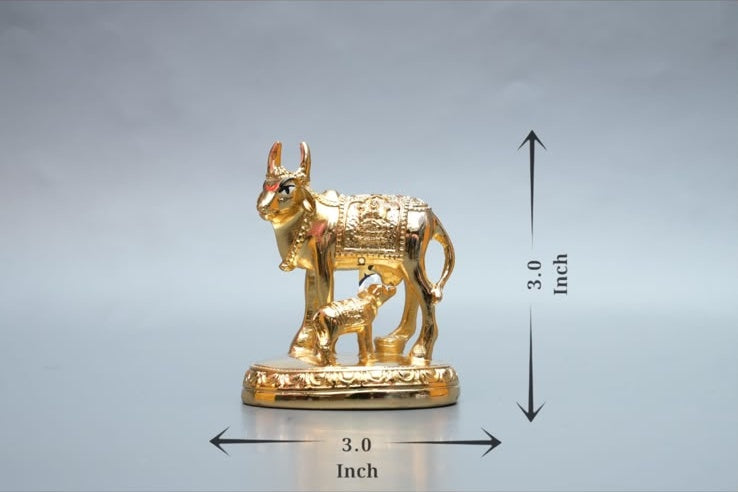 Oval Cow - 3 Inch (Gold)