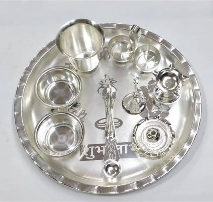 Shubh Labh Plate Silver Coated