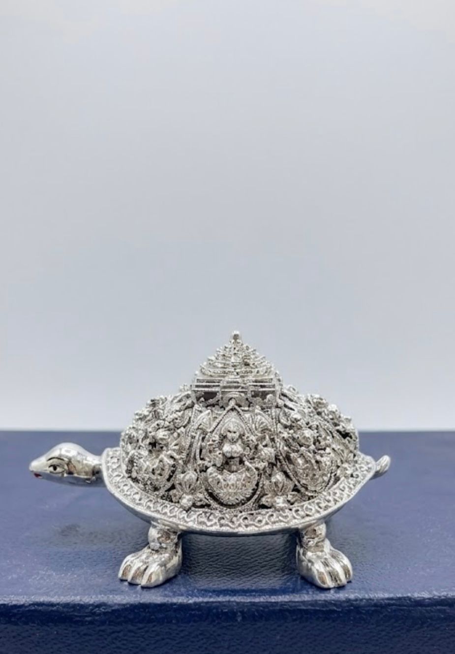 Silver Plated Tortoise Idol