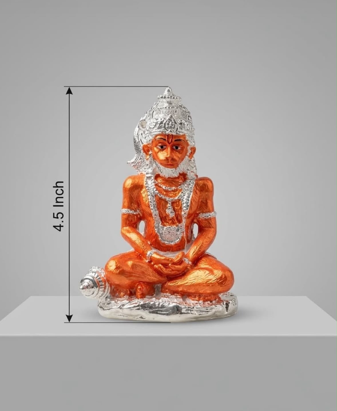 Hanuman Ji - Silver Plated Idol - 4.5inch