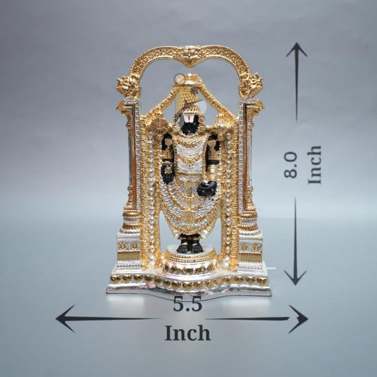 Balaji Plated Idol - 8 Inch (Gold & Silver)