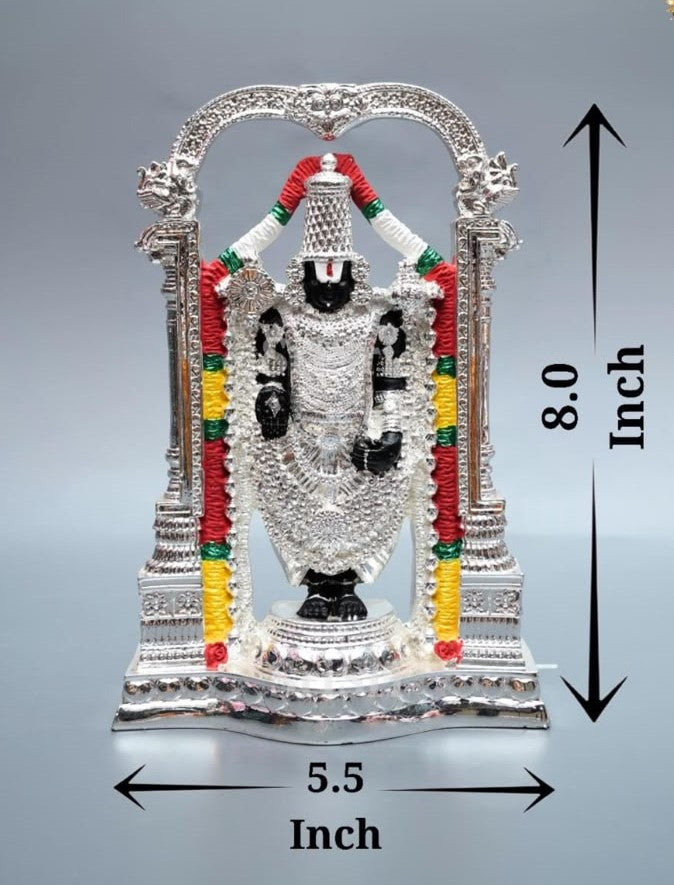 Balaji Plated Idol - 8 Inch (Silver)