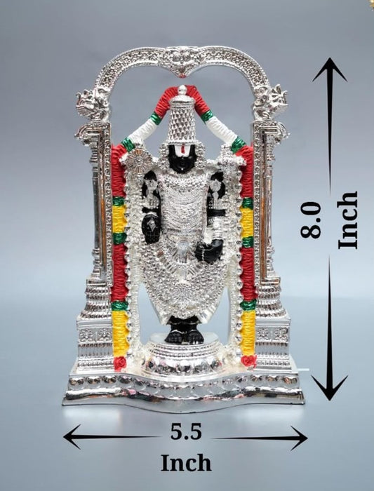 Balaji Plated Idol - 8 Inch (Silver)