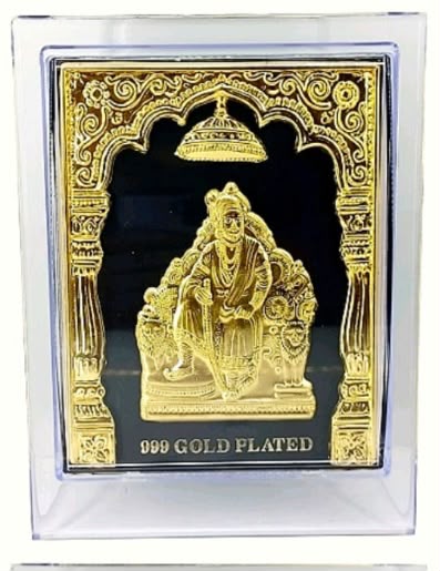 Chhatrapati Shivaji Maharaj - Gold Plated 3D Frame