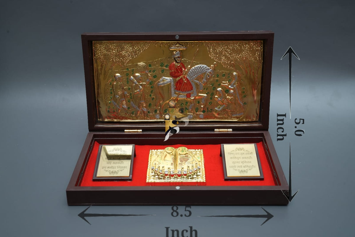 Chhatrapati Shivaji Maharaj - Large Mantra Peti