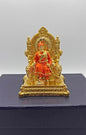 Chhatrapati Shivaji Maharaj Statue - 5 Inch (Gold & Orange)
