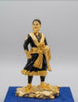 Chhatrapati Shivaji Maharaj Statue - 8 Inch (Gold & Black)
