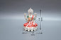 Dhanlakshmi Murti - 6Inch - Silver & Red