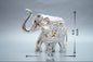 Gaj Lakshmi Hathi - 6 Inch - Silver Plain