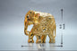 Gaj Lakshmi Hathi - 6 Inch - Gold Plain