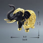 Gaj Lakshmi Hathi - 7 Inch - Black & Gold