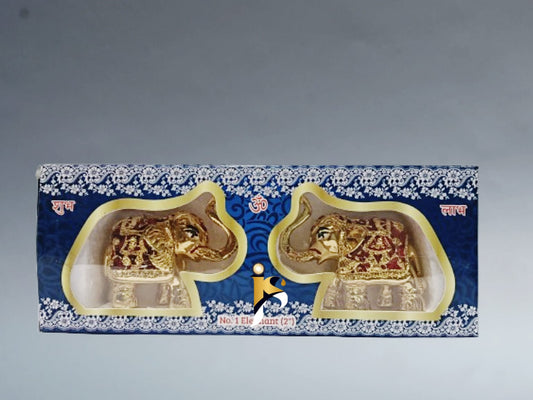 Gaj Lakshmi Gifting Set - Set of 2 (Gold & Red)