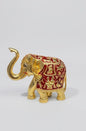 Gajlakshmi Hathi - Gold & Red - 6 Inch