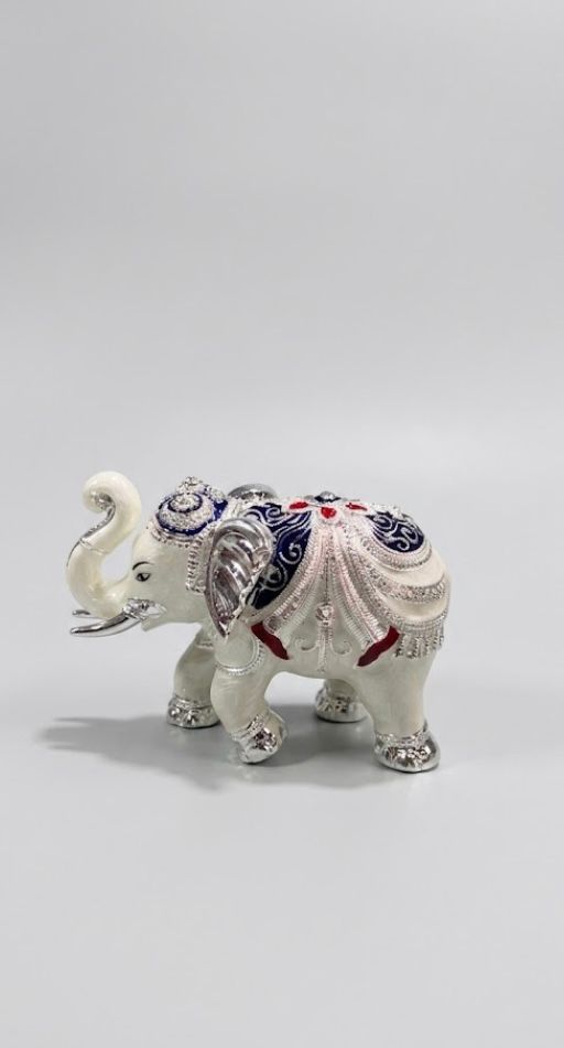 Gajlakshmi Hathi - White & Blue