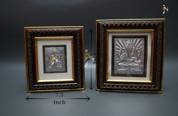 Ganesh Ji - Silverplated Hathichap Frame No. 1
