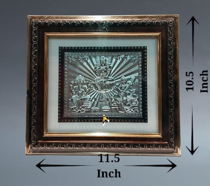 Ganesh Lakshmi Saraswati - Hathichap Frame No. 3