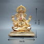 Ganpati Dagdusheth Murti - 10.5Inch (Gold)