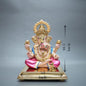 Ganpati Dagdusheth Murti - 10.5Inch (Pink Blue)