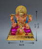 Ganpati Dagdusheth Murti - 6Inch (Gold Blue Pink)