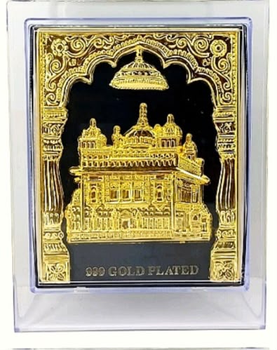 Golden Temple - Gold Plated 3D Frame