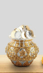 Kuber Coin Kalash Gold & Silver Plated - Symbol of Wealth & Prosperity