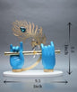 Krishna Flute - Blue & Gold