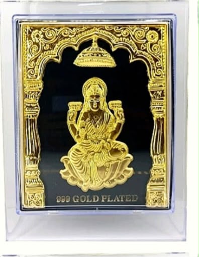 Lakshmi Devi - Gold Plated 3D Frame [A]