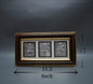 Lakshmi Ganesh Saraswati - Mini Triple Brown Frame