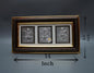 Lakshmi Ganesh Saraswati - No. 1 Triple Brown Frame