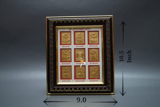 Lakshmi Ji Gold - Ashtalaxmi Ashtavinayak [Square]