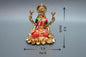 Lakshmi JI Dhanlakshmi Murti - 4.5Inch - Gold & Red
