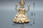 Lakshmi JI Dhanlakshmi Murti - 4.5Inch - Gold & Silver