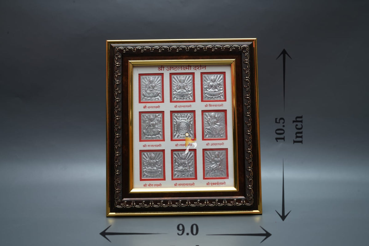 Lakshmi Ji Silver - Ashtalaxmi Ashtavinayak [Square]