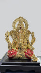 Lord Ganesha Murti - Gold & Red - 10 Inch