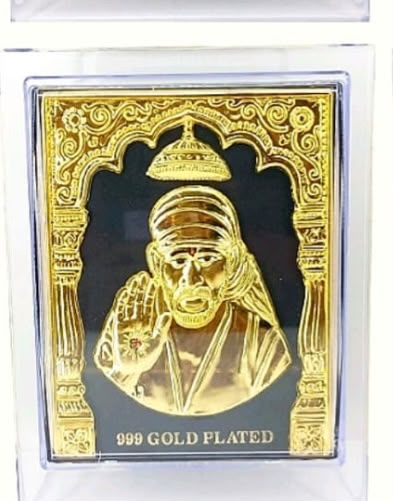 Sai Baba - Gold Plated 3D Frame [B]