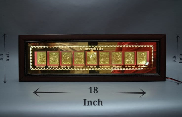 Shree Ashtalakshmi Darshan - Gold LED