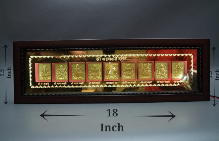 Shree Ashtalakshmi Darshan - Gold LED