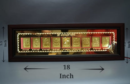 Shree Ashtalakshmi Darshan - Gold LED