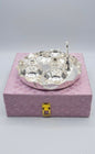 Silver-Plated Bowl 6pcs Set - Pink Box (B)