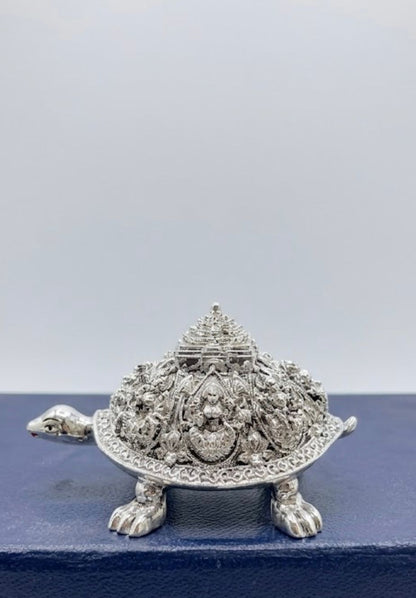 Silver Plated Tortoise Idol