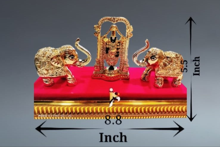 Tirupati Balaji - Gajlakshmi Hathi Set - 5.5Inch