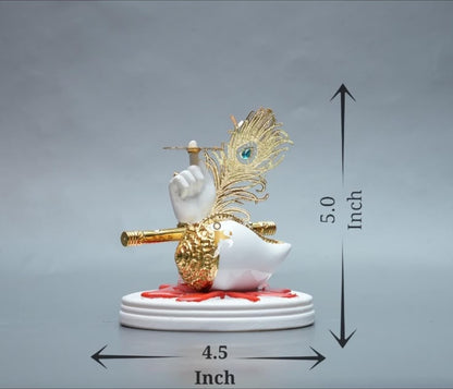 Vishnu Hand with Flute - Red Base