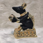 Ganesh Ji Mushak - Black & Gold - 2 Inch