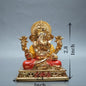 Ganpati Dagdusheth For Car - Red & Gold - 2.4x2.8Inch