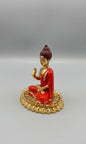 Lord Buddha Idol - 4 Inch [Orange]