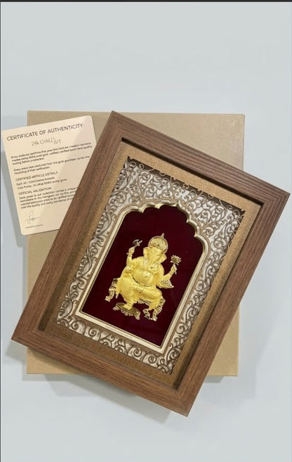 Wooden Frame - Ganesh