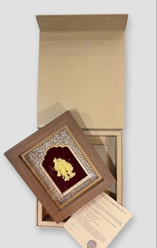 Wooden Frame - Radha Krishna