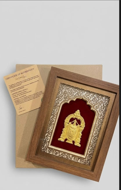 Wooden Frame - Tirupati Balaji