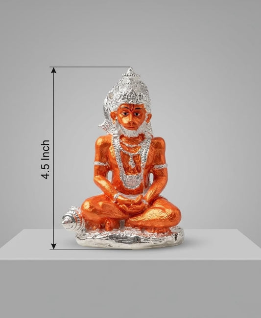 Hanuman Ji - Silver Plated Idol - 4.5inch